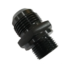 Precise Aluminum Including Screw Shine Black Color Anodization Oil Filter Adapter Cnc Machining